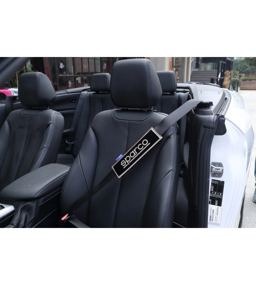 COPPIA DI CUSCINETTI PASSACINTURA UNIVERSALI PER AUTO SPARCO "OPC12120001" NERI